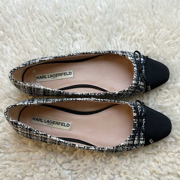 Karl Lagerfeld | tweed ballet flats Size 7 Excellent used condition. - Picture 5 of 11